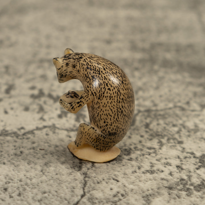 Vintage Jungle Critter Tagua Carving