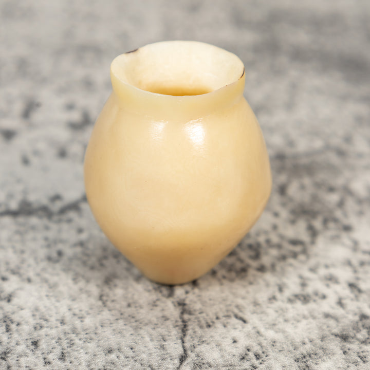 Simple White Vase Tagua Carving