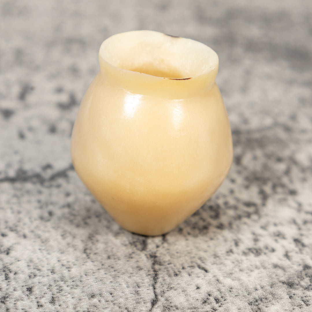 Simple White Vase Tagua Carving