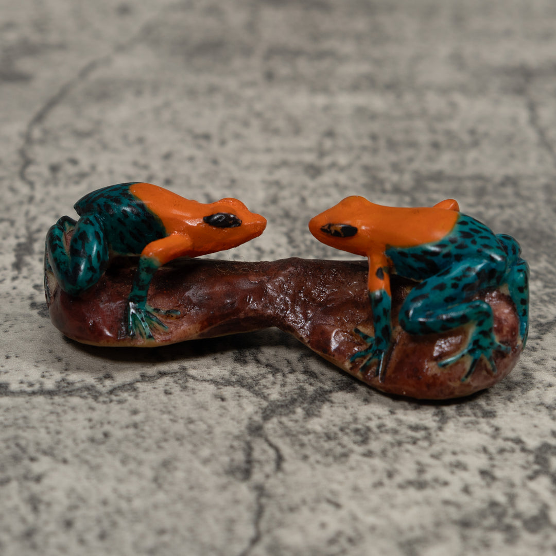 Double Poison Dart Frog Tagua Carving