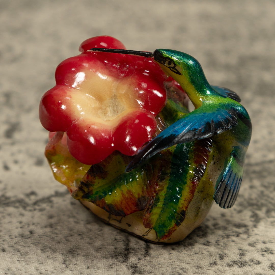 Hummingbird Tagua Carving