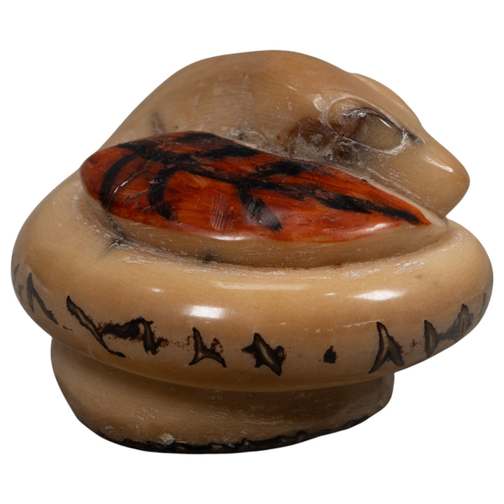 Vintage Snake Tagua Carving