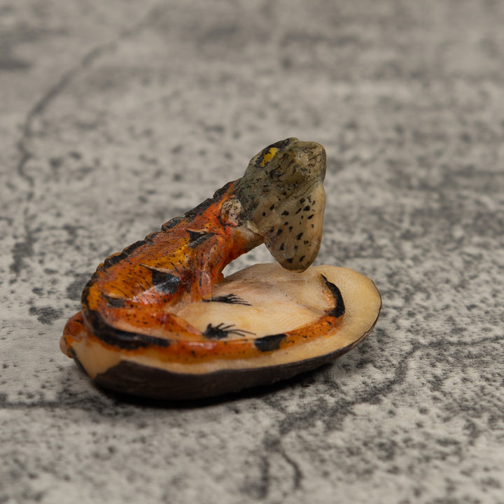 Iguana Lizard Reptile Tagua Carving