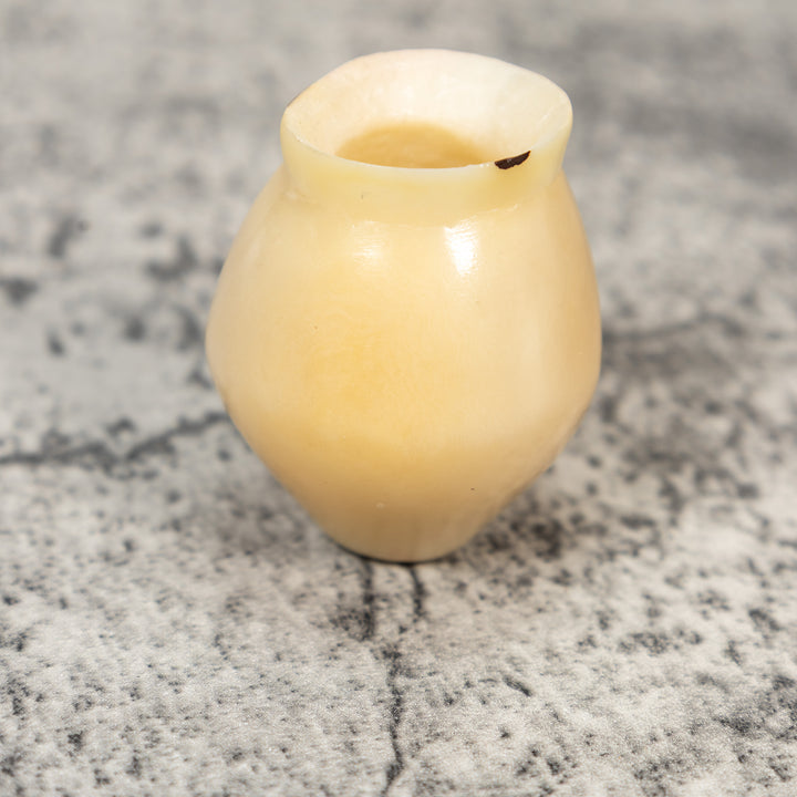 Simple White Vase Tagua Carving