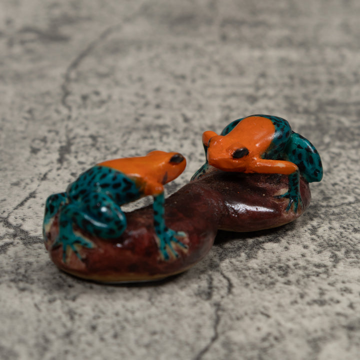 Double Poison Dart Frog Tagua Carving