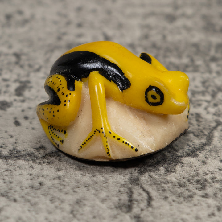 Vintage Frog Tagua Carving