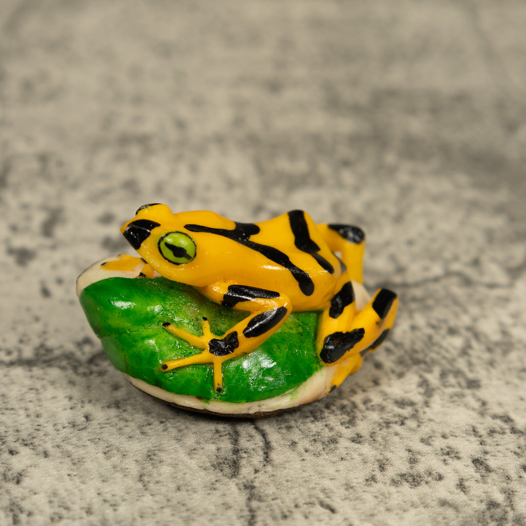 Golden Frog Tagua Carving