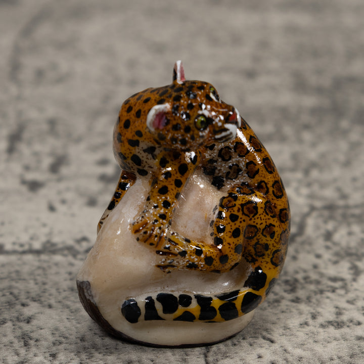 Jaguar Cat Tagua Carving