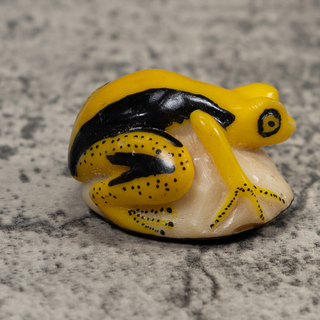 Vintage Frog Tagua Carving