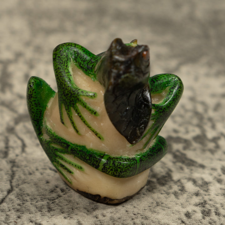 Iguana Lizard Reptile Tagua Carving