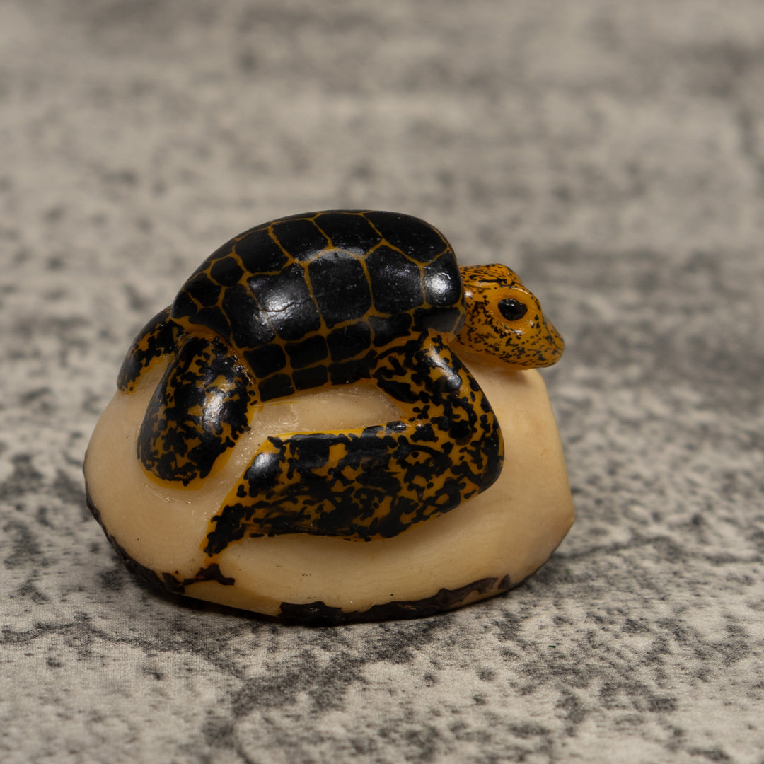 Vintage Sea Turtle Tagua Carving