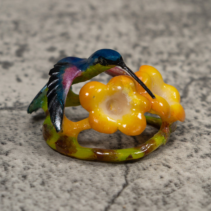 Hummingbird Tagua Carving