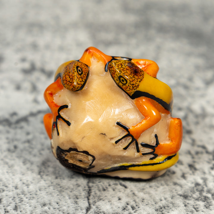 Double Gecko Lizard Tagua Carving