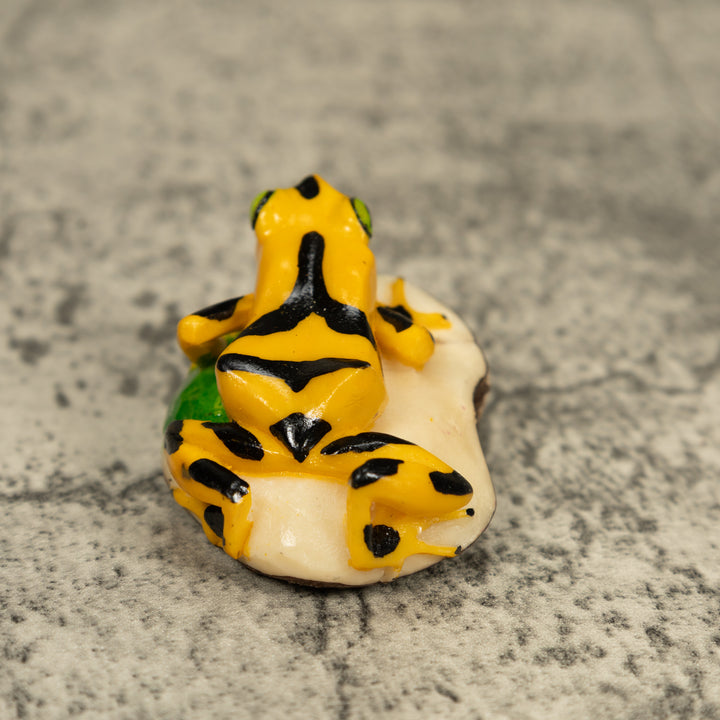 Golden Frog Tagua Carving