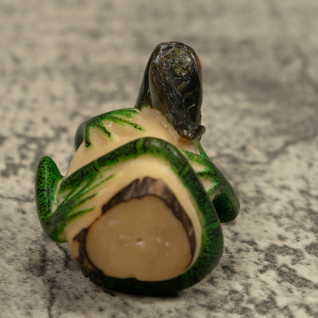 Iguana Lizard Reptile Tagua Carving