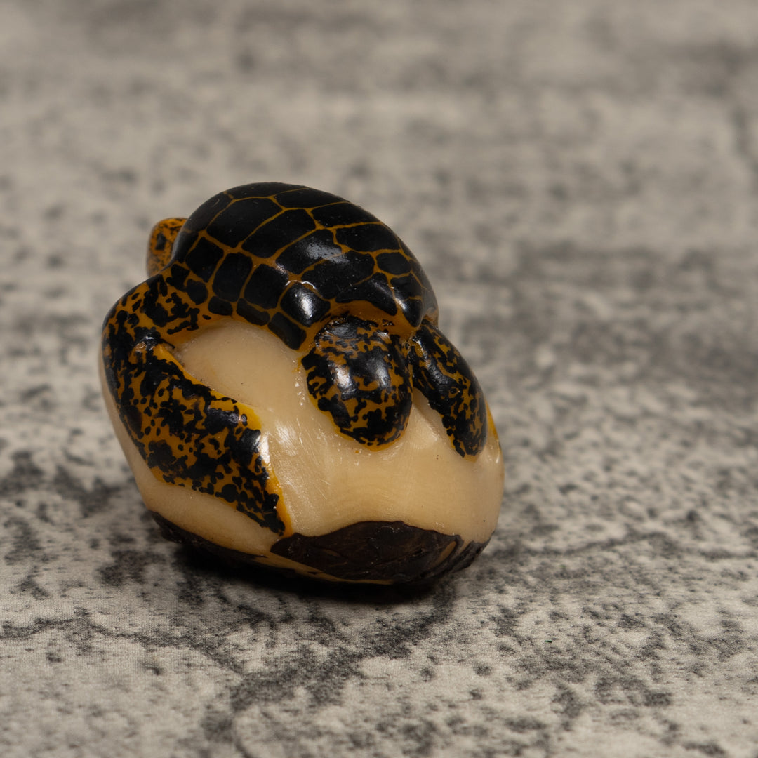 Vintage Sea Turtle Tagua Carving