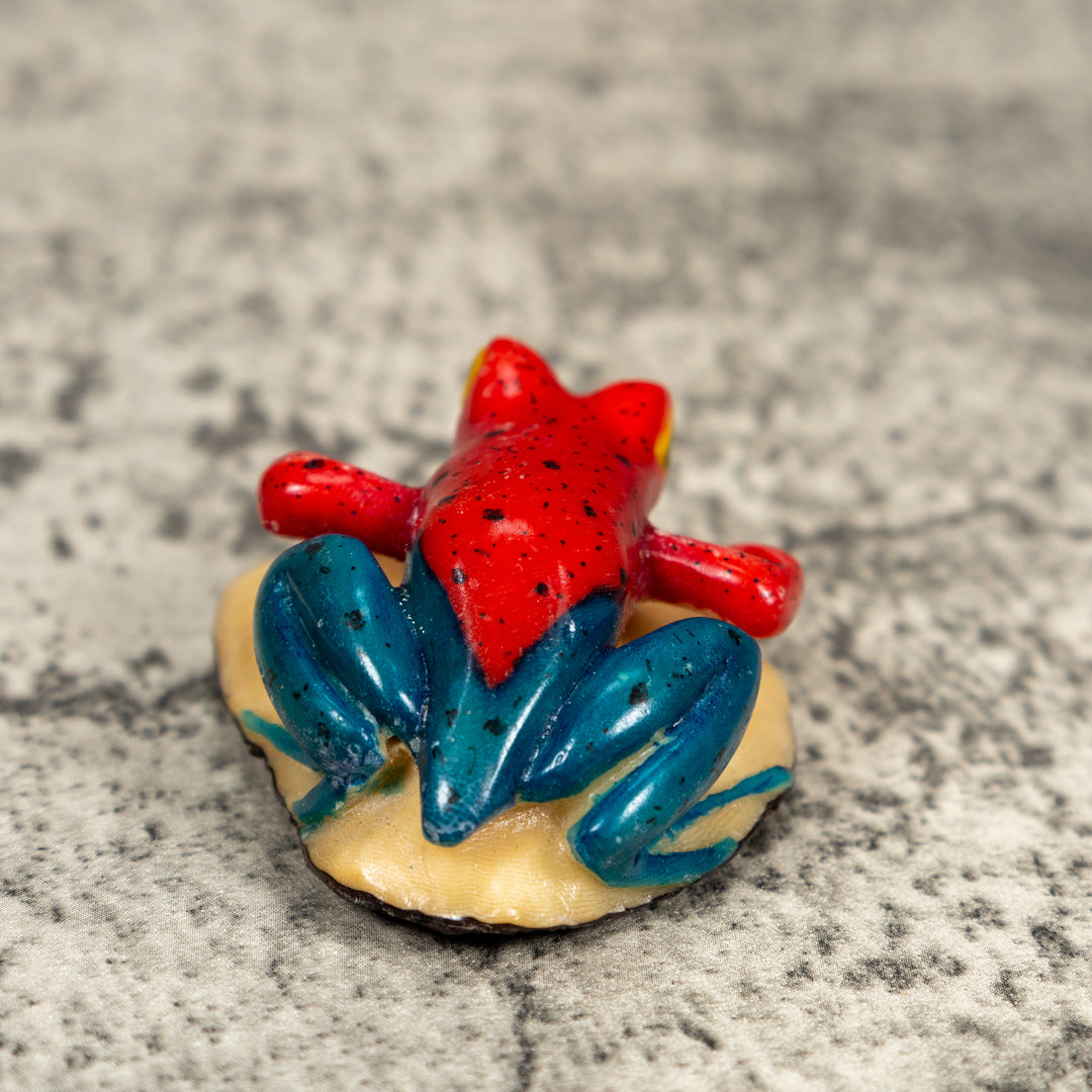 Red And Blue Poison Dart Frog Tagua Carving