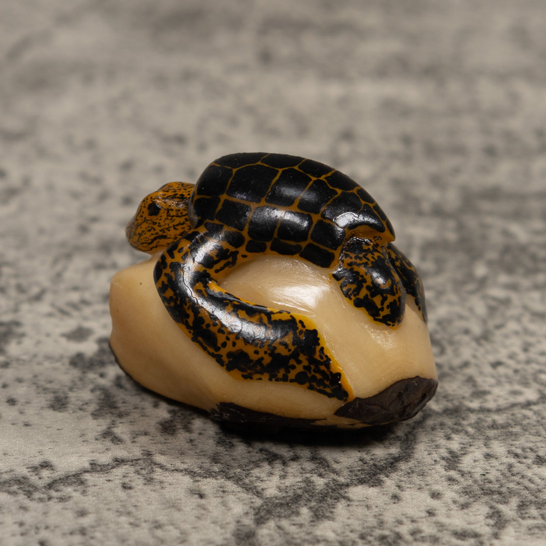 Vintage Sea Turtle Tagua Carving