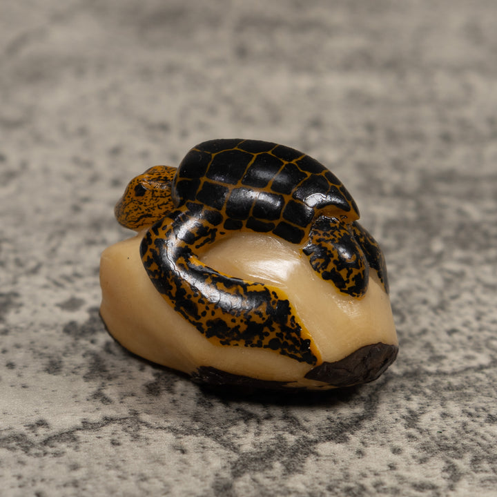 Vintage Sea Turtle Tagua Carving