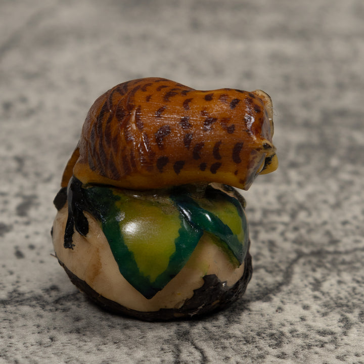 Vintage Owl Bird Tagua Carving