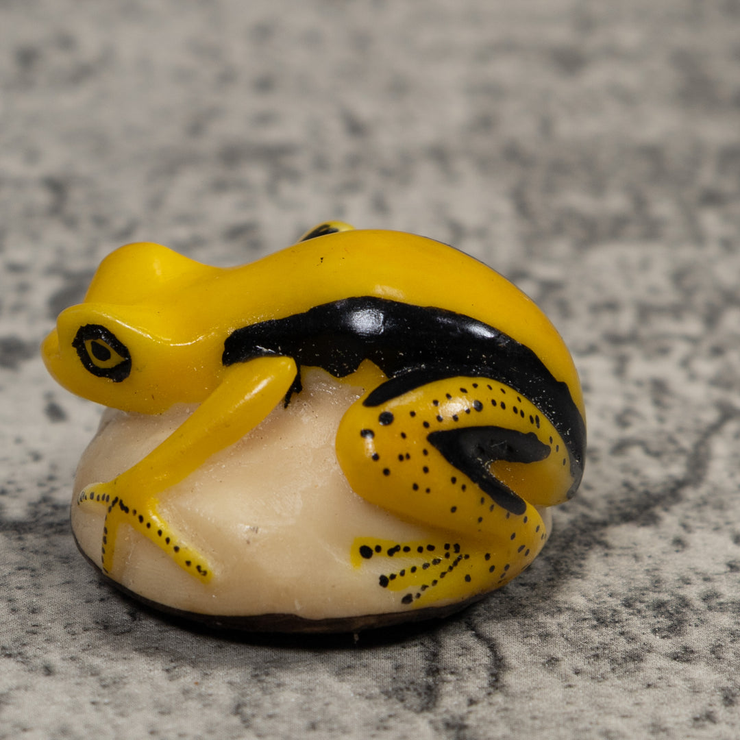 Vintage Frog Tagua Carving