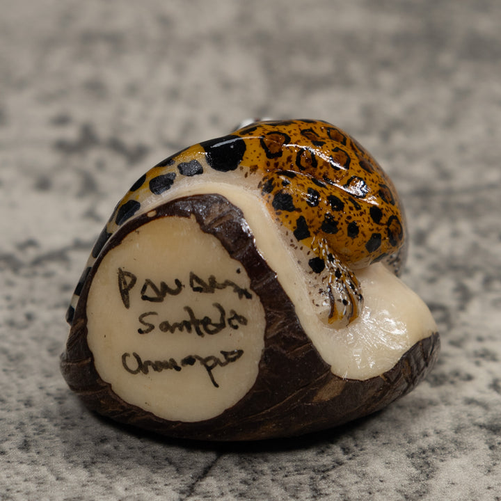 Jaguar Cat Tagua Carving