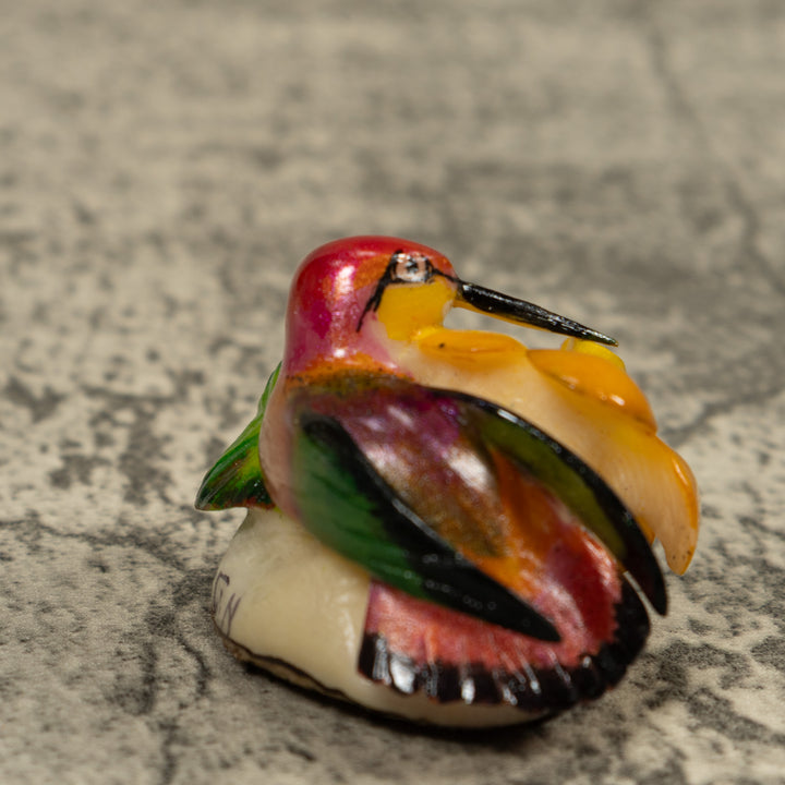 Hummingbird Tagua Carving