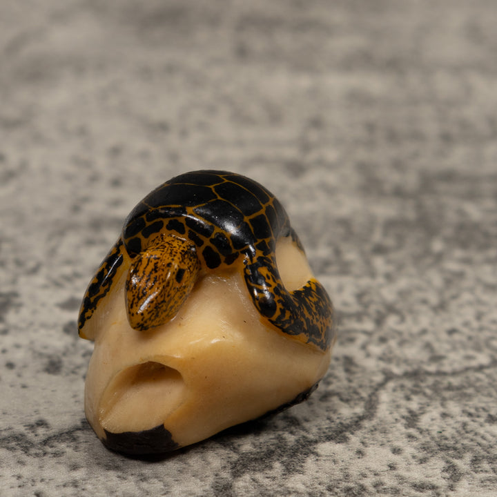 Vintage Sea Turtle Tagua Carving