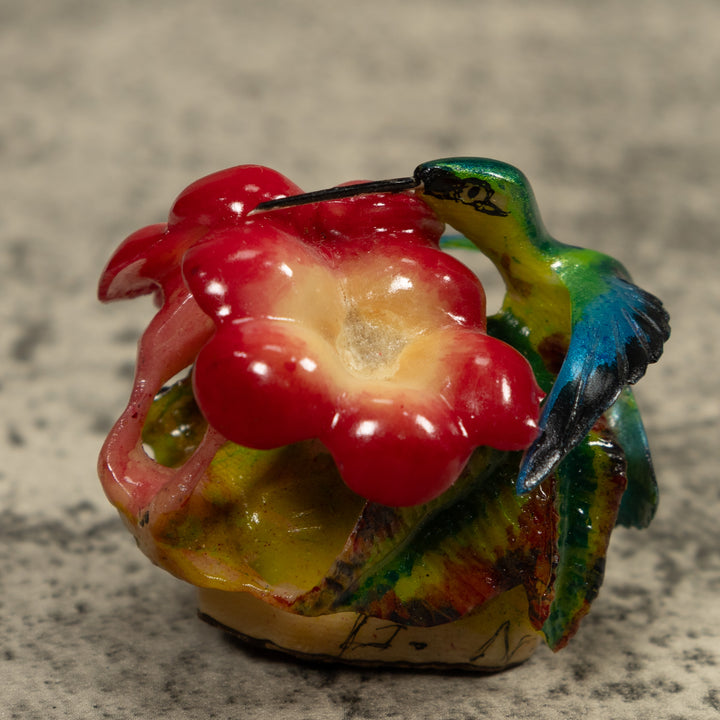 Hummingbird Tagua Carving