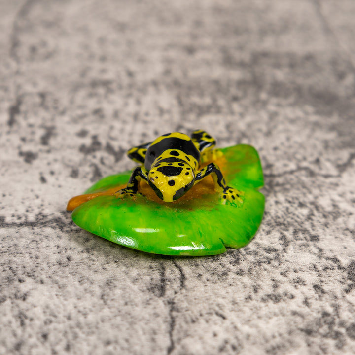 Yellow And Black Poison Dart Frog Tagua Carving