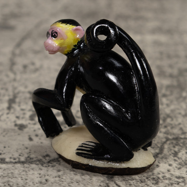 White Face Monkey Tagua Carving