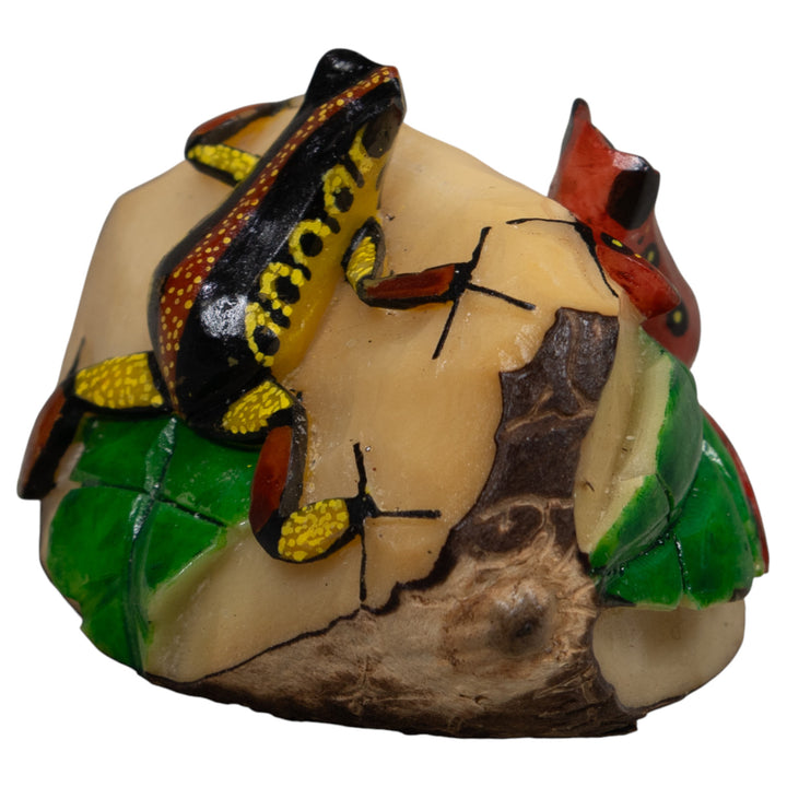 Double Poison Dart Frog Tagua Carving