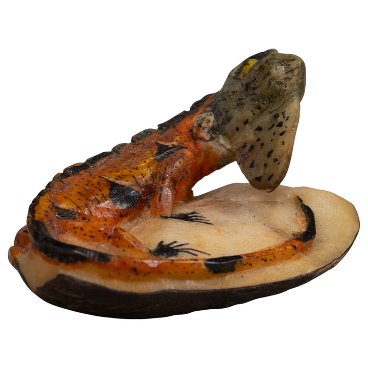 Iguana Lizard Reptile Tagua Carving