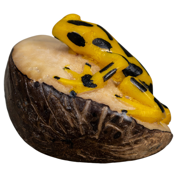 Golden Frog Tagua Carving