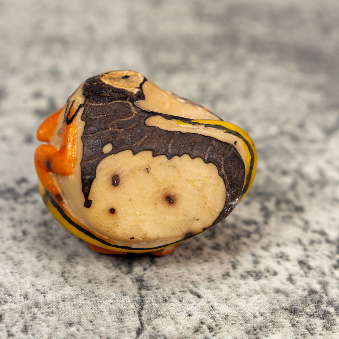 Double Gecko Lizard Tagua Carving