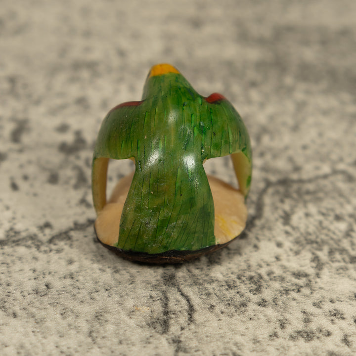 Vintage Parrot Bird Tagua Carving