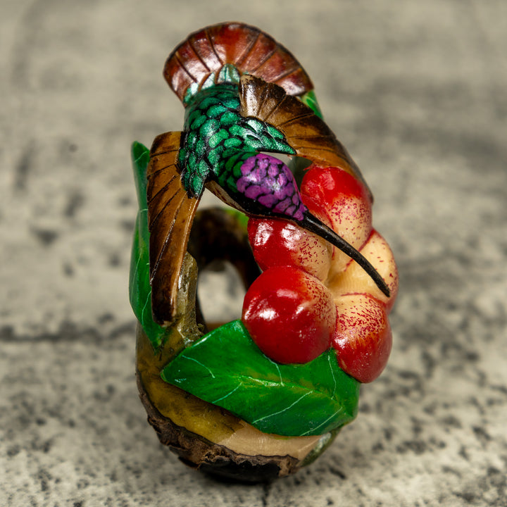 Hummingbird Tagua Carving