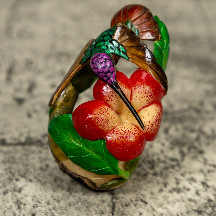 Hummingbird Tagua Carving