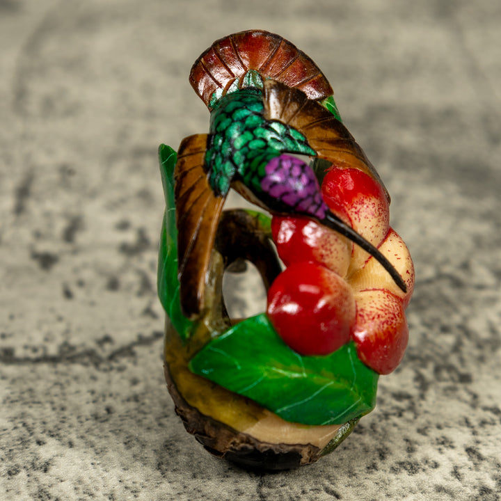 Hummingbird Tagua Carving