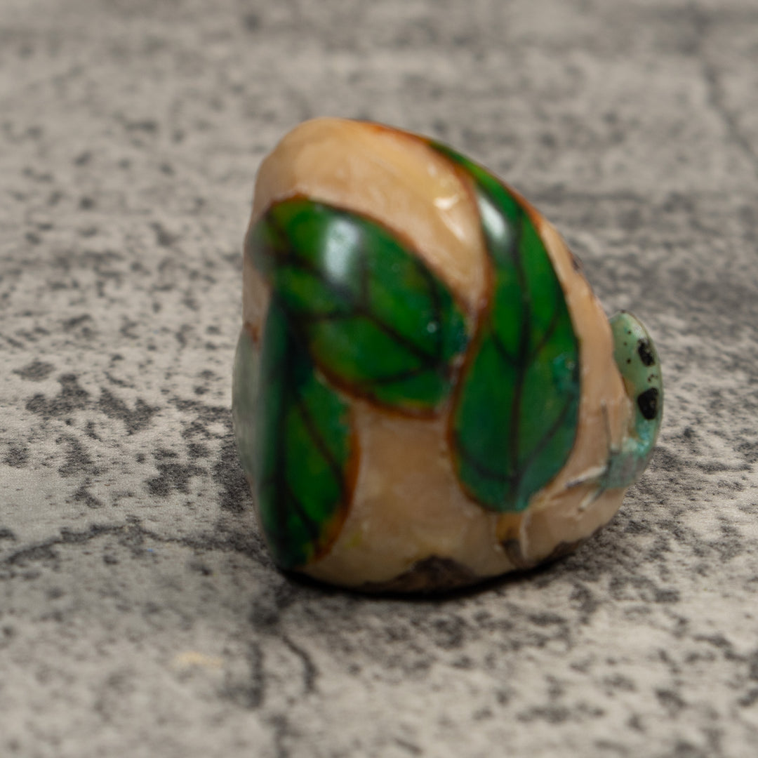 Black And Blue Orange Poison Dart Frog Tagua Carving