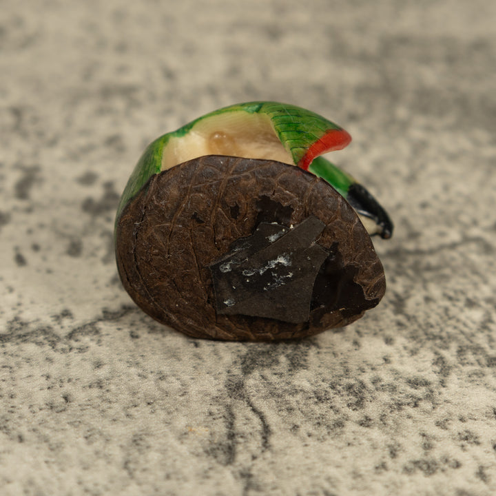 Vintage Parrot Bird Tagua Carving