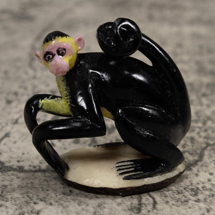 White Face Monkey Tagua Carving