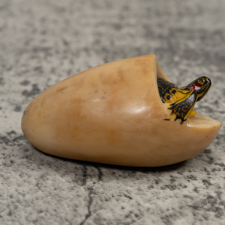 Tortise And Egg Turtle Tagua Carving