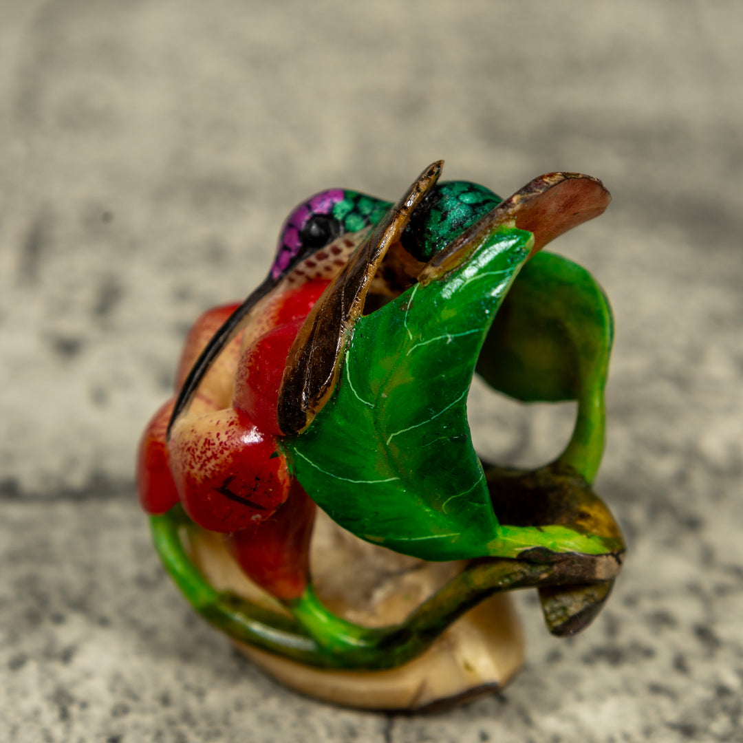 Hummingbird Tagua Carving