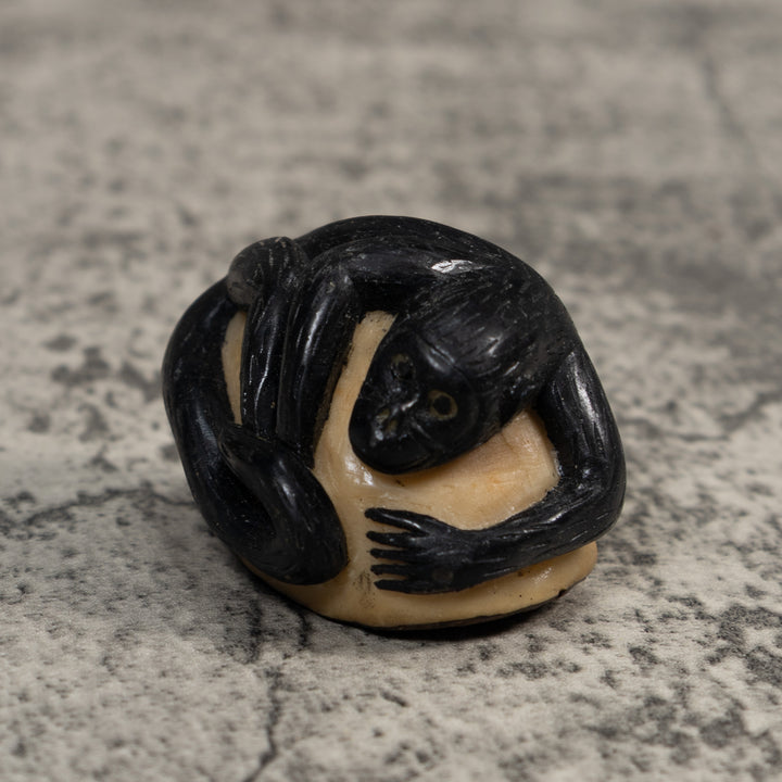 Black Howler Monkey Tagua Carving