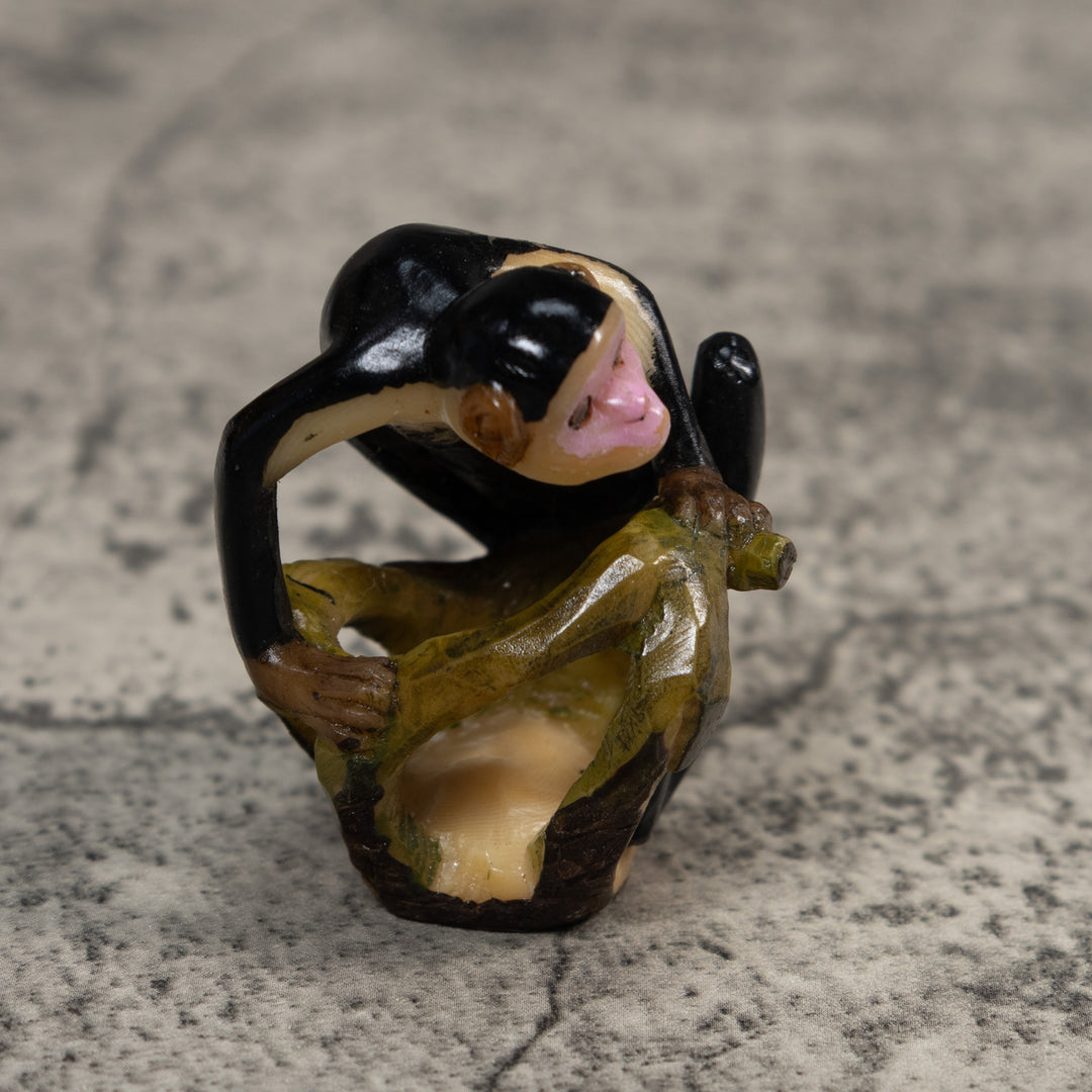 White Face Monkey Tagua Carving
