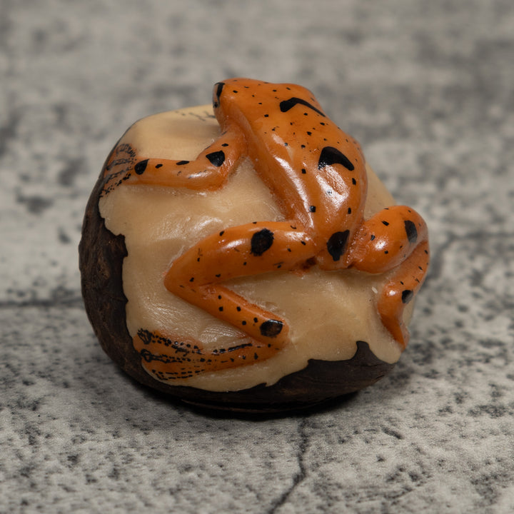 Vintage Poison Dart Frog Tagua Carving