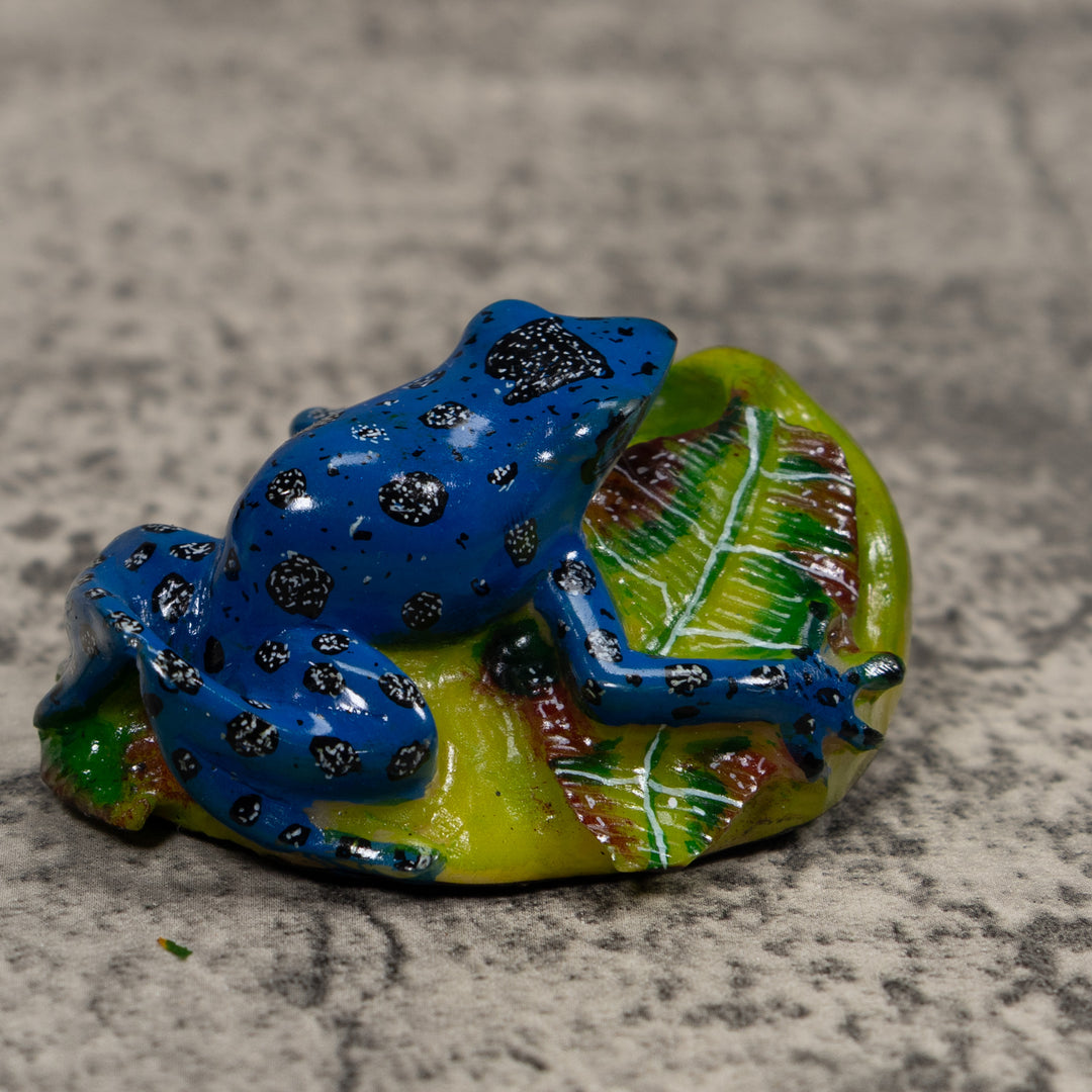 Blue Poison Dart Frog Tagua Carving