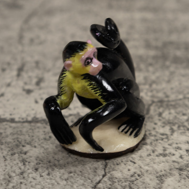 White Face Monkey Tagua Carving