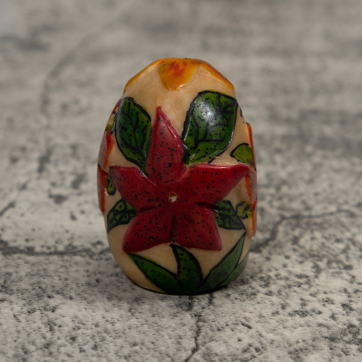 Floral Flower Tagua Carving